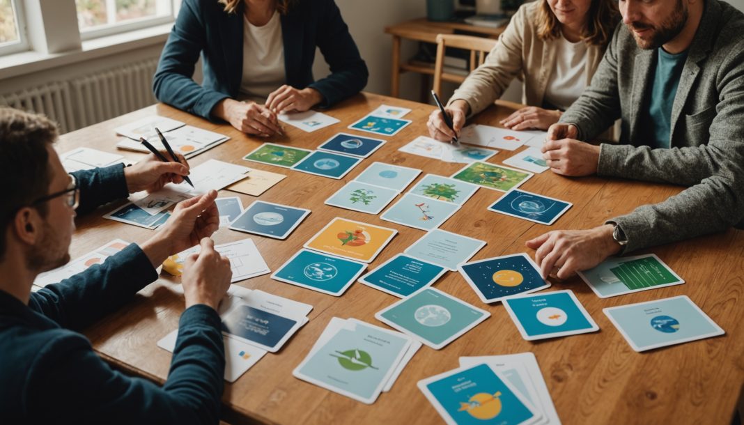 Groupe de personnes participant à un atelier collaboratif sur le climat