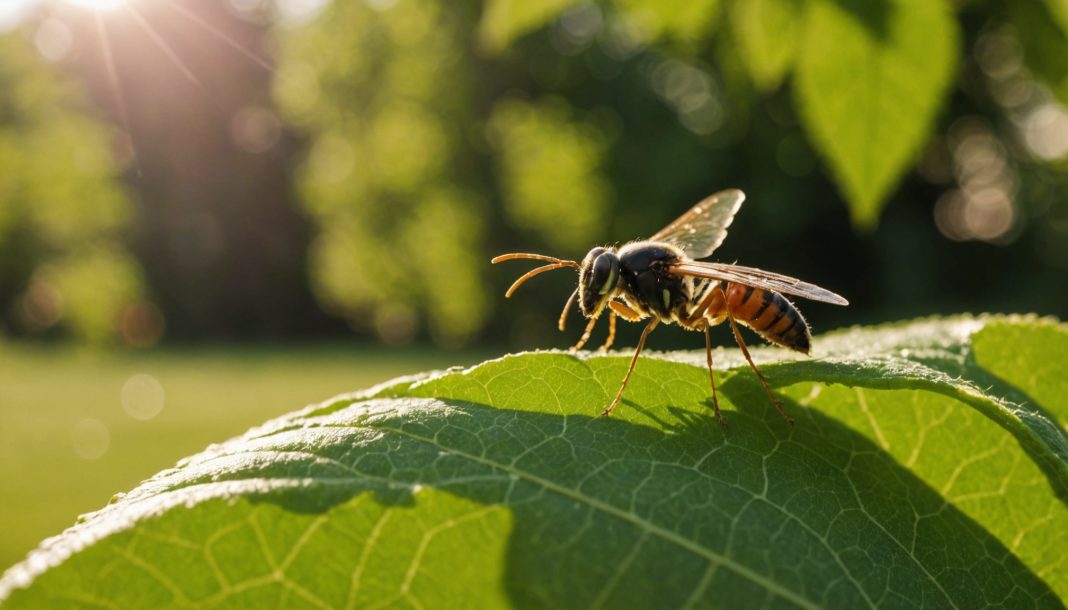 Guêpe parasitoïde auxiliaire des cultures affaiblie par le réchauffement climatique